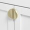 Gliderite Hardware 1-1/2 in. Center to Center Semi Circle Knob Champagne Gold 4844-CHPG-1 - alternate 4